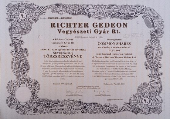 Richter Gedeon és az első -ma is- működő magyar gyógyszergyár